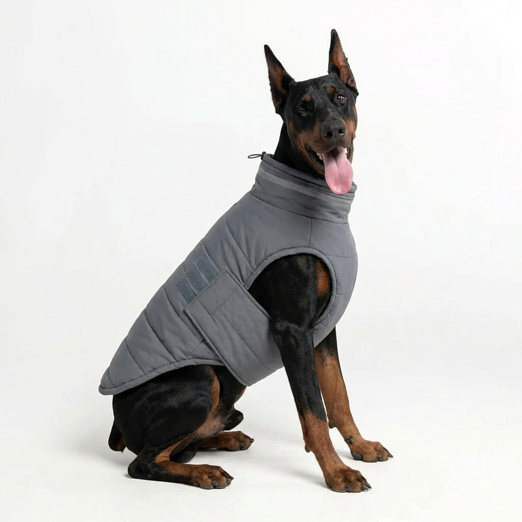 FrostGuard Thermal Dog Vest – Grey