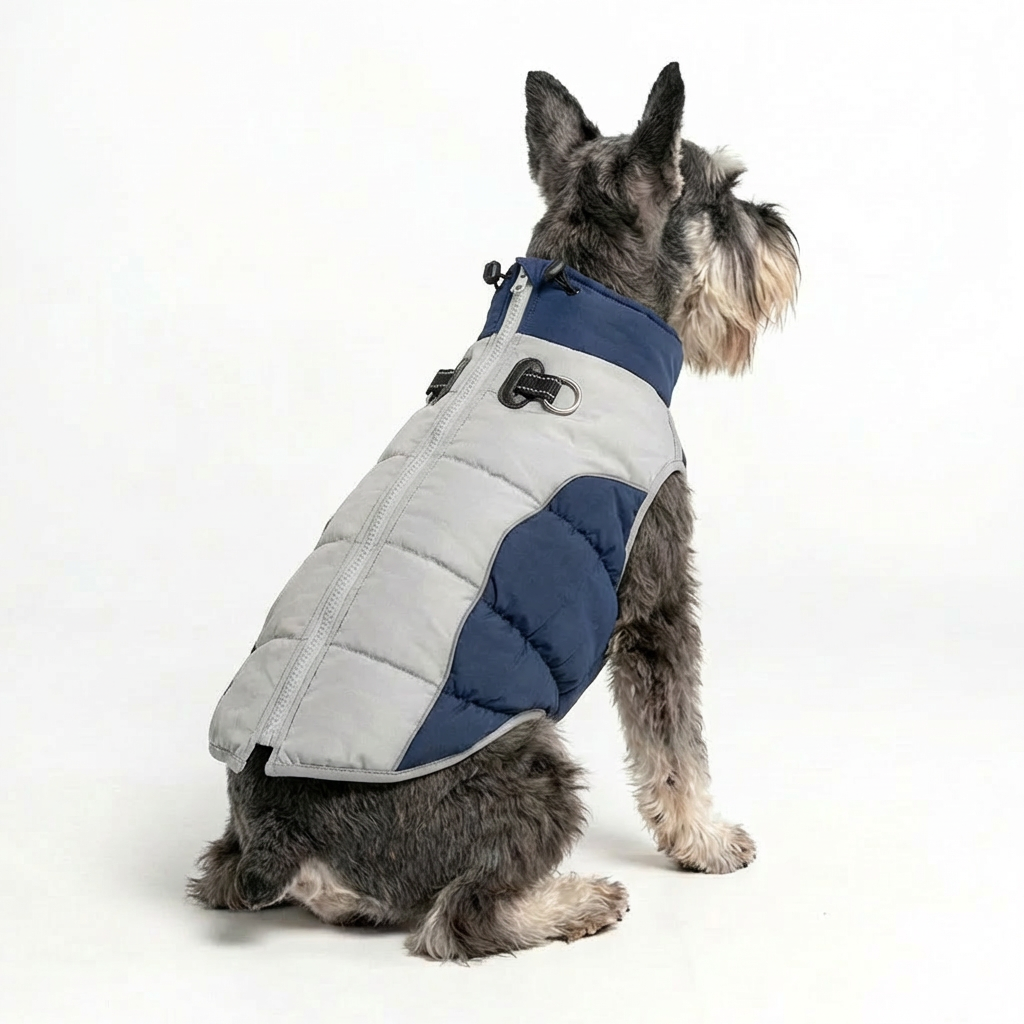 Insulated Winter Dog Vest – Navy