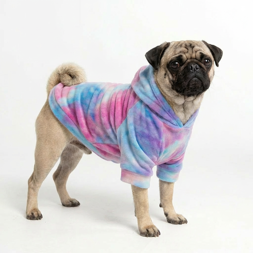 HoloSoft Dog Hoodie - Cotton Candy Sky