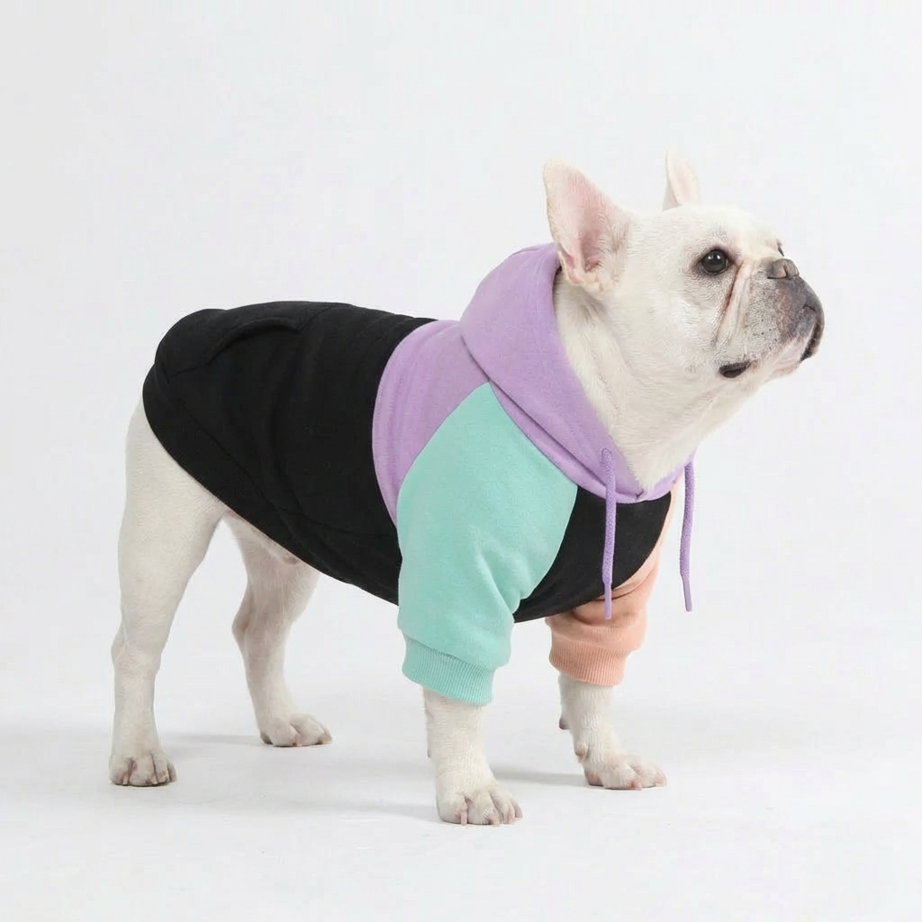 Colorblock Human Hoodie – Black Multi